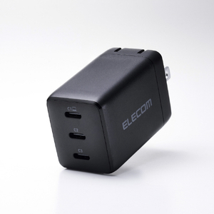 エレコム USB Power Delivery 67W AC充電器(C×3) ブラック MPA-AC11267BK-イメージ2