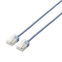 エレコム ツメ折れ防止スーパースリムLANケーブルCat6A準拠(5m) ブルー LD-GPASST/BU50