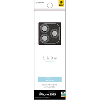 ラスタバナナ iPhone17 Pro/Pro Max用ILBE カメラレンズガラス アルミフレーム単眼 ブラックラメ CR5143IP5B