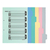 コクヨ カラー仕切カード(ファイル用) A4タテ 5山 2穴 10組 1冊（10組） F840751-ｼｷ-60-イメージ2