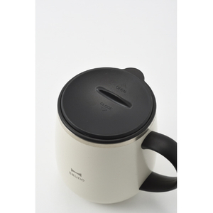 BRUNO 蓋つきステンレスマグ Short(0．32L) アイボリー BHK262-IV-イメージ3