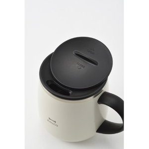 BRUNO 蓋つきステンレスマグ Short(0．32L) アイボリー BHK262-IV-イメージ4