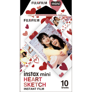 富士フイルム チェキMINIフィルム INSMINIHEARTSKETCHWW1-イメージ1