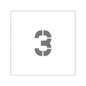 アイマーク ステンシル マグネット 3 文字サイズ50×40mm FC146JA-8364172-イメージ1