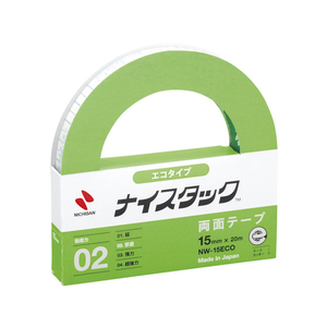 ニチバン ナイスタック エコタイプ 両面テープ 15mm×20m F863957-NW-15ECO-イメージ1