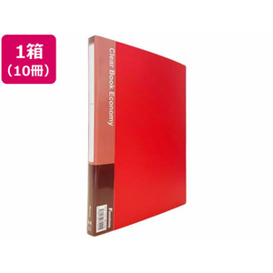 Forestway クリヤーブック エコノミー A4 20ポケット 赤 10冊 FC976NT-FRW-210422-イメージ1