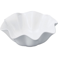 若泉漆器 ニューホワイト ウェーブ丸盛鉢 18cm FC903KY-0261410