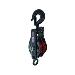 トラスコ中山 強力型滑車二車スナッチ フック型75mm 0.5751025 FC329HW-2072290-イメージ1