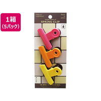 ミツヤ POPプラスチッククリップ 中 T桃橙黄3本×5 FC13217-POPC-01P-TPOY
