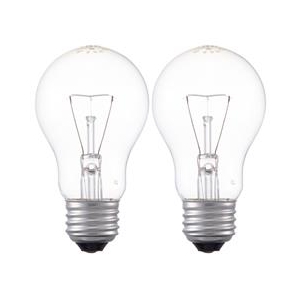 オーム電機 PS55形・E26口金 白熱球 60Wクリア電球タイプ 2個入り LC100V60W55/2P-イメージ2