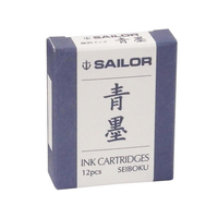 セーラー万年筆 万年筆用カートリッジインク 青墨 12本 F722485-13-0604-142