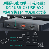 AUKEY SP-GP12-BK 折りたたみ式 ソーラーパネル(120W) ブラック