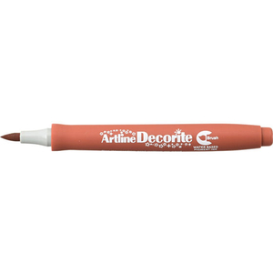 シヤチハタ デコライト 筆 ブラウン FC75990-EDF-F-BR-イメージ1