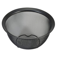 リバティーコーポレーション シリコーン加工 ボウル型ザル 15cm 足付 FCE296W-LD-447