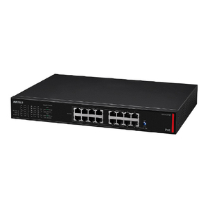 バッファロー 法人向け レイヤー2 Giga アンマネージPoEスイッチ ブラック BS-GU2216P-イメージ1