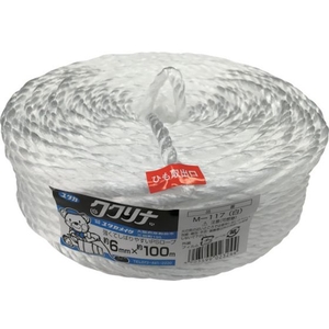 ユタカメイク 荷造り紐 PSロープ 6φ×100M 白 FC270FV-7540850-イメージ1