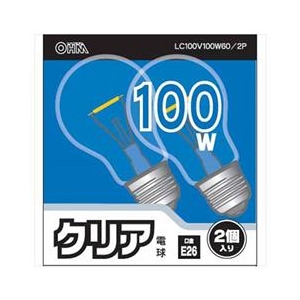 オーム電機 PS60形・E26口金 電球形蛍光灯 100Wクリア電球タイプ 2個入り LC100V100W60/2P オーム電機 PS60形・E26口金 電球形蛍光灯 100Wクリア電球タイプ 2個入り LC100V100W60/2P