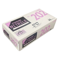 LEABLE/ニトリルスタンダードブルー粉付M 100枚入 NO.202M FCA179R-5891125