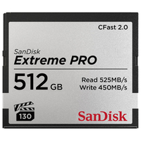 サンディスク CFast 2．0 カード(512GB) Extreme PRO シルバー SDCFSP-512G-J46D