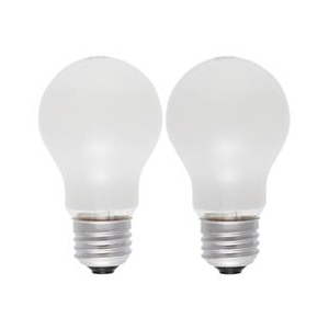 オーム電機 PS55形・E26口金 白熱球 ホワイト 38Wシリカ電球タイプ 2個入り LW100V38W55/2P-イメージ2
