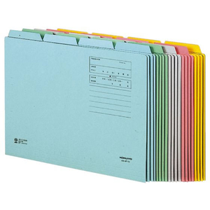 コクヨ 1／4カットフォルダー カラー A4 ブルー 10枚 FC02204-A4-4F-4B-イメージ3