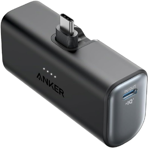 Anker Nano Power Bank (22．5W, Built-In USB-C Connector) ブラック A1653N11