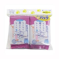 スーパーキャット 毎日キレイ らくらく耳そうじシート 犬猫用お買い得パック SCﾗｸﾗｸﾐﾐｿｳｼﾞｼ-ﾄｵｶｲﾄﾞｸ2P