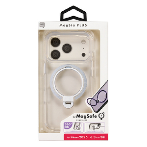 サンクレスト iPhone17 Pro用マグスタプラスケース クリア I39RIJS01-イメージ2
