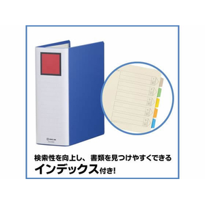 キングジム スーパードッチ脱・着イージーB5タテ とじ厚80 青10冊 1箱(10冊) F845390-2458Aｱｵ-イメージ6