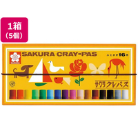 サクラクレパス クレパス太巻 16色 5個 FC440YP-LP16R