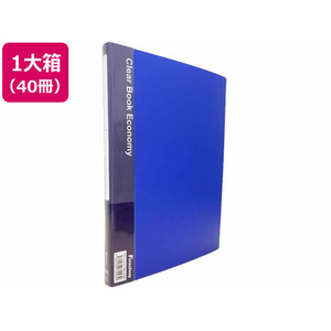 Forestway クリヤーブック エコノミー A4 20ポケット 青 40冊 FC980NT-FRW-210463-イメージ1
