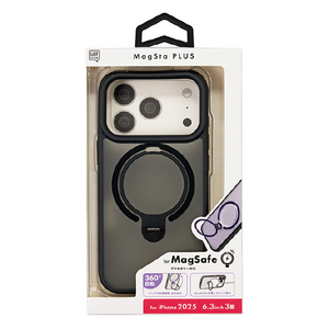 サンクレスト iPhone17 Pro用マグスタプラスケース ブラック I39RIJS02-イメージ2
