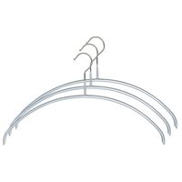 清水産業 マワ 人体ハンガー シルバー 3本 FCA5436