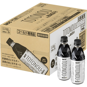 UCC TOTONOU byBLACK無糖 PET 500mL 24本 FCJ637L-511275-イメージ2