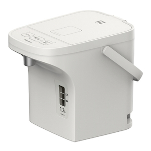 ピーコック 電気ポット(電動給湯式)早沸きタイプ アッシュホワイト WMR-12-イメージ1