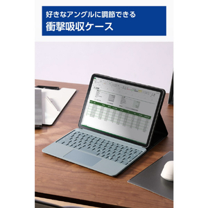 エレコム フラップケース 4アングル 軽量 キーボード対応 ブラック TB-MSP25PLF2CBK-イメージ3