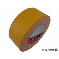 寺岡 F122110-No.365 脱塩ビ ラインテープ 50mm×50m 黄 5巻