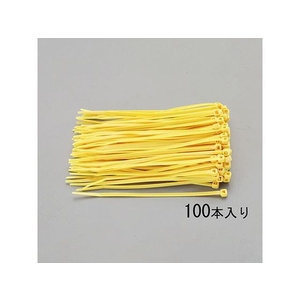 エスコ 結束バンド 黄 100本 203×2.5mm FCZ1171-EA475E-200M-イメージ1