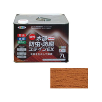 アサヒペン 油性木部防虫防腐ステインEX 7L ライトオーク FC457NS