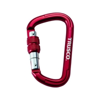 トラスコ中山 ネジロック付カラビナ 線径10.5 110 レッド レッド601102088 FC487FC-4507193