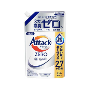 KAO アタックZERO つめかえ用 810g FC886NT-イメージ1