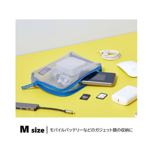 キングジム FLATTY SHEER メッシュポーチ グレー Sサイズ FC347MV-5160ｸﾚ-イメージ2