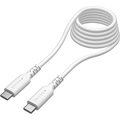 多摩電子工業 PD240W USB-C to Cソフトケーブル 過熱防止(2．0m) ホワイト TH302CC20W