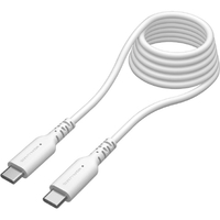 多摩電子工業 PD240W USB-C to Cソフトケーブル 過熱防止(2．0m) ホワイト TH302CC20W