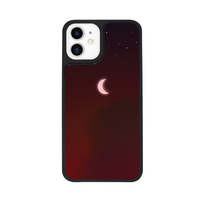 Dparks iPhone 12 mini用TWINKLE COVER ミニムーン レッド DS19764I12