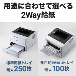 ブラザー A4モノクロレーザープリンタ JUSTIO ホワイト＆ダークグレー HL-L5210DW-イメージ7