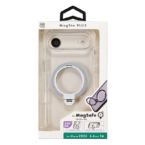 サンクレスト iPhone Air用マグスタプラスケース クリア I39CIJS01-イメージ2