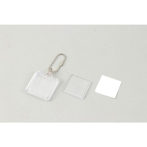 アーテック ワンタッチクリアキーホルダー 四角 FC948RL-58336-イメージ2