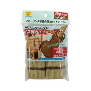 旭電機化成 キズつきにくいイス脚カバー 1脚用 SMILE KIDS アイボリー AIC-03IV-イメージ1