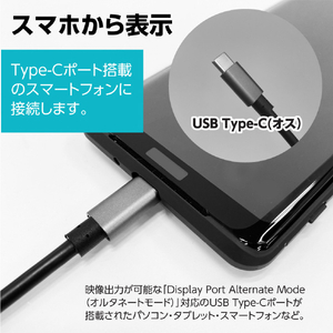 多摩電子工業 Type-C/HDMI変換ケーブル 2．0m TSK88K-イメージ5